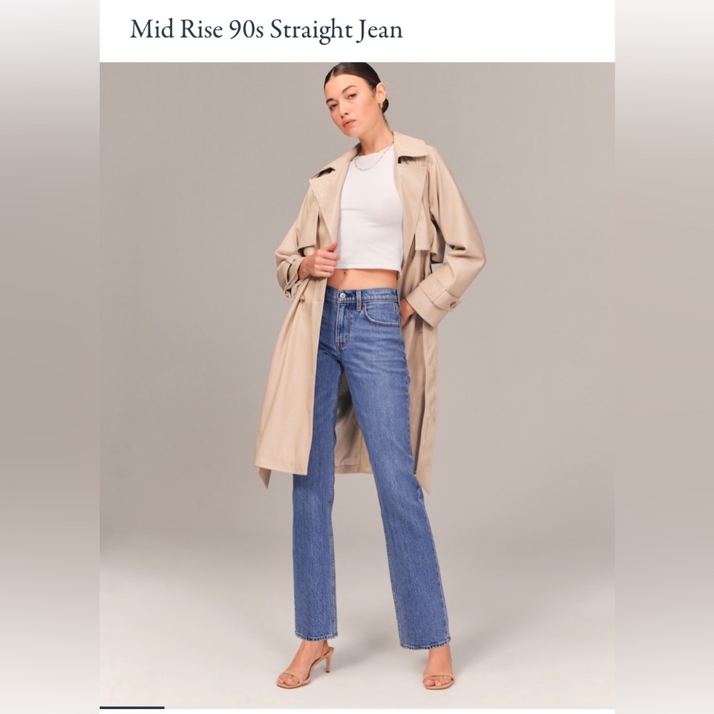 Abercrombie Mid-Rise 90’s Straight Jeans